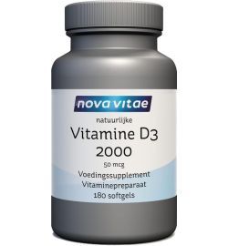 Nova Vitae Nova Vitae Vitamine D3 2000 50mcg (180sft)