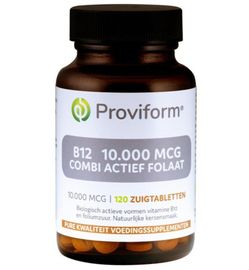 Proviform Proviform Vitamine B12 10.000mcg combi actief folaat (120zt)
