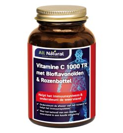 All Natural All Natural Vitamine c 1000tr & 40mg bioflavon (100 tabletten)