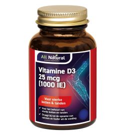 All Natural All Natural Vitamine D3 25mcg (90 capsules)