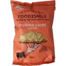 Food2Smile Food2Smile Popped chips classic (75 gr)