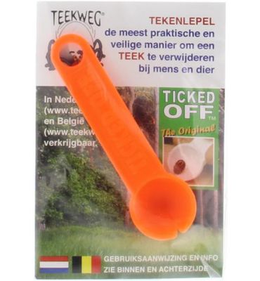 Teekweg Ticked off tekenlepel oranje (1st) 1st