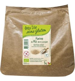 Ma Vie Sans Gluten Ma Vie Sans Gluten Rijstmeel Halfvolkoren Glutenvrij Bio (3000 gr)