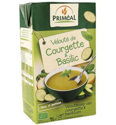 Priméal Veloute gebonden soep courgette basilicum bio (1000ml) 1000ml