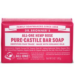 Dr. Bronner's Dr. Bronner's Barsoap rose (140 gr)