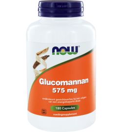 Now Now Glucomannan 575 mg (180 capsules)