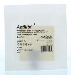 Advancis Advancis Actilite manuka non adhesive 10 x 10 (1 stuk)
