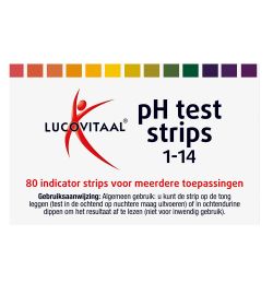 Lucovitaal Lucovitaal Zuur Base pH Test Strips (80 stuks)
