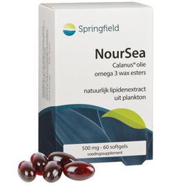 Springfield Springfield NourSea calanusolie omega 3 wax esters (60 softgels)