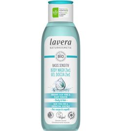 Lavera Lavera Basis Sensitiv douchegel/body wash 2-in-1 bio EN-I (250 ml)