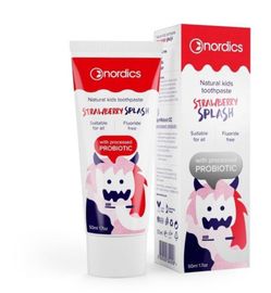Nordics Nordics Kids toothpaste probiotic strawberry splash (50ml)