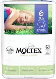 Moltex Moltex Pure & nature babyluiers XL (21 stuk)