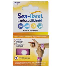 Sea Band Sea Band Polsband kinderen roze (1 paar)
