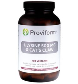 Proviform Proviform L-lysine 500mg & cats claw (180 vega capsules)