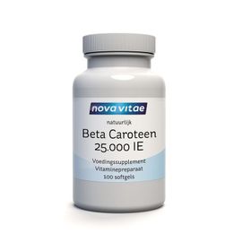 Nova Vitae Nova Vitae Beta caroteen 25.000IU natuurl ijk (100 softgels)