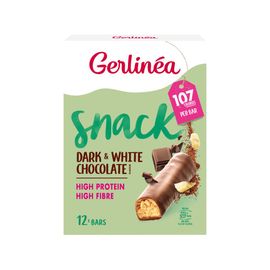 Gerlinéa Gerlinéa Snackrepen Pure & Witte Chocolade Smaak (372 gr)