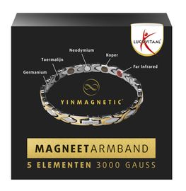 Lucovitaal Lucovitaal Magneet Armband Bicolor (1 stuk)