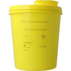 Uson Plast Uson Plast Naaldencontainer 1.7 Liter Geel Gerecycled Plastic (1 stuk)