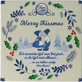 Voor Jou! Voor Jou! Wensreep Delftsblauw Kerst Merry Kissmas (90 gr)