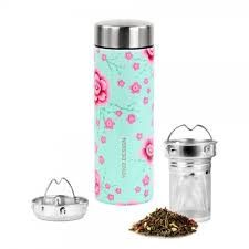 Yoko Yoko Drinkfles Cherry Blossom + Theefilter Iso 350ml (1 stuk)