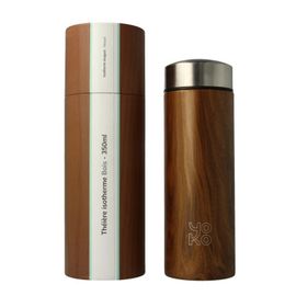 Yoko Yoko Drinkfles Wood Met Theefilter Isotherm 350ml (1 stuk)