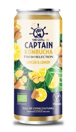 Captain Kombucha The Gutsy Captain Kombucha Fresh Ginger Lemon BIO (250 ml)