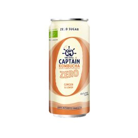 Captain Kombucha The Gutsy Captain Kombucha Zero Ginger Lemon BIO (250 ml)