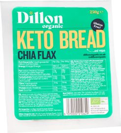 Dillon Organic Dillon Organic Glutenvrij brood keto chia lijnzaad (250 gr)