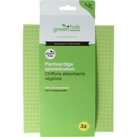 Greenhub Greenhub Sponsdoeken Plantaardig (3 stuks)