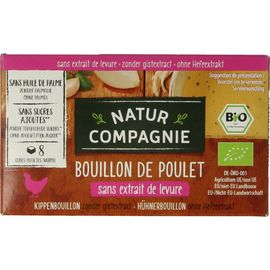 Natur Compagnie Natur Compagnie Kippenbouillonblokjes Zonder Gist Bio (8 stuks)
