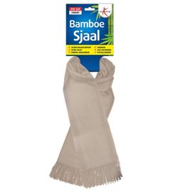 Lucovitaal Lucovitaal Bamboe Sjaal Beige (1 stuk)