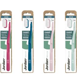 Jordan 10x Jordan Tandenborstel Green Clean Change Medium 4-pack (1 set)