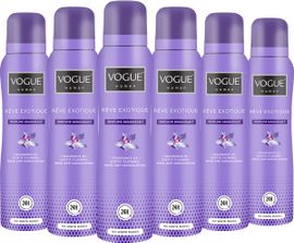 Vogue Women 6x Vogue Women Parfum deodorant reve exolique (150 ml)