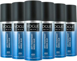 Vogue Men 6x Vogue Men Nordic Blue Anti-Transpirant (150 ml)