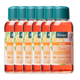 Kneipp 6x Kneipp Badolie oranje lindebloesem pure harmony (100 ml)