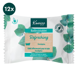 Kneipp 12x Kneipp Badbruistablet eucalyptus (80 gr)