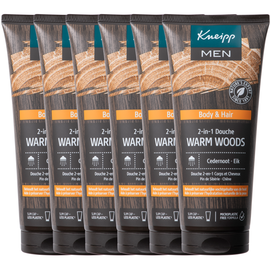Kneipp 6x Kneipp Men body & hair 2-in-1 douche warm woods (200 ml)