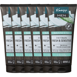 Kneipp 6x Kneipp Men douche 3 in 1 fresh & sensitive (200 ml)