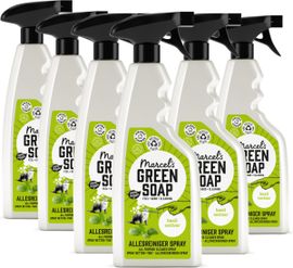 Marcel's Green Soap 6x Marcel's Green Soap Allesreiniger spray basilicum & vertivertgras (500 ml)