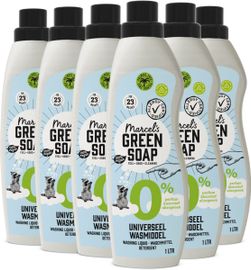 Marcel's Green Soap 6x Marcel's Green Soap Wasmiddel Universeel 0% (1000 ml)