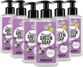Marcel's Green Soap 6x Marcel's Green Soap Handzeep lavendel & rozemarijn (250 ml)