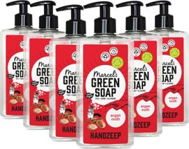 Marcel's Green Soap 6x Marcel's Green Soap Handzeep argan & oudh (500 ml)