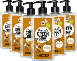 Marcel's Green Soap 6x Marcel's Green Soap Handzeep sandelhout & kardemom (500 ml)