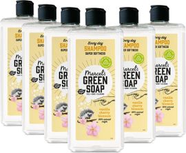 Marcel's Green Soap 6x Marcel's Green Soap Every Day Shampoo Vanilla & Cherry Blossom (300 ml)