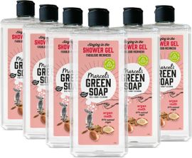 Marcel's Green Soap 6x Marcel's Green Soap Shower gel Argan & Oudh (300 ml)