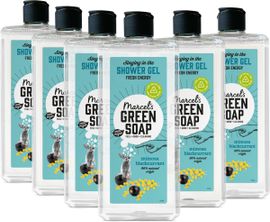 Marcel's Green Soap 6x Marcel's Green Soap Shower gel Mimosa & Black Current (300 ml)