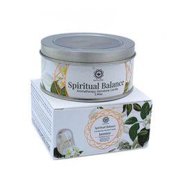 Green Tree Green Tree Gemstone Candle Spiritual Balance Jasmine (70 gr)