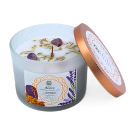 Green Tree Green Tree Gemstone Candle Healing Lavender (256 gr)