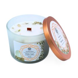 Green Tree Green Tree Gemstone Candle Purification White Sage (256 gr)