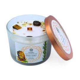 Green Tree Green Tree Gemstone Candle Vitality Sweet Ginger (256 gr)
